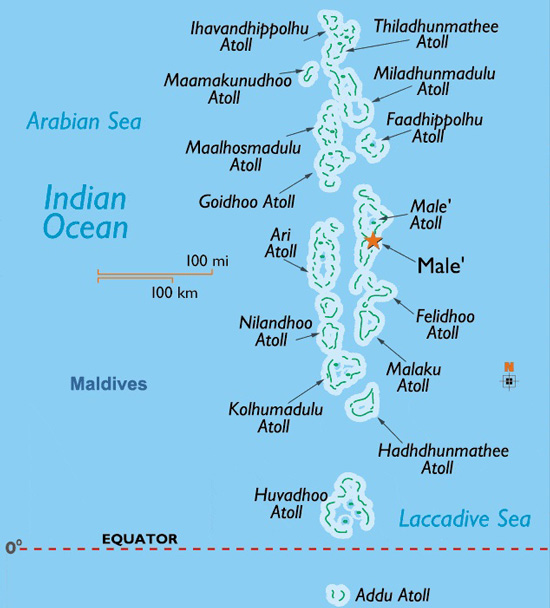 نقشه مالدیو